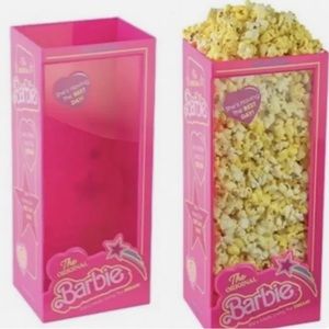 New sealed Barbie movie popcorn box tub 2023